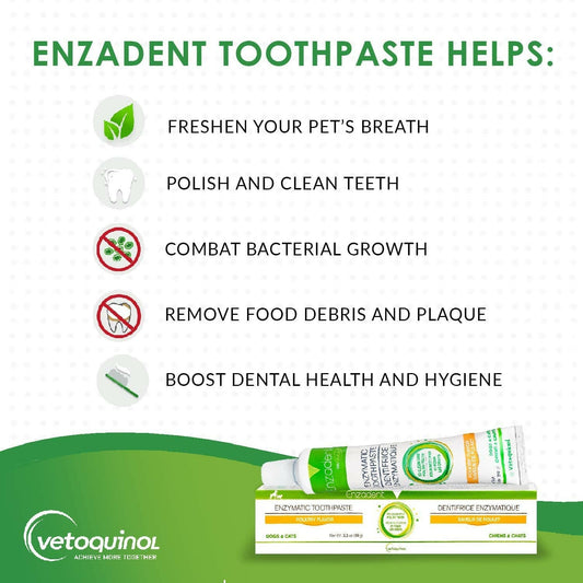 Enzadent Enzymatic Poultry-Flavored Toothbrush Kit for Dogs & Cats