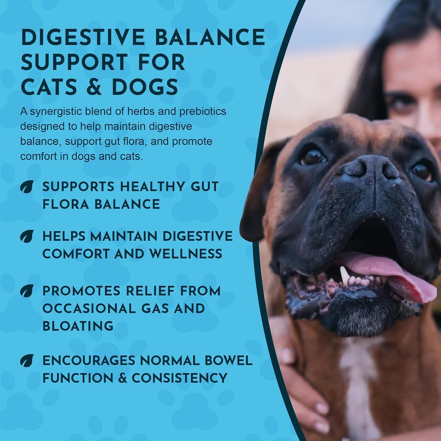 Animal Essentials Herbal Tonic Blend Healthy Gut Prebiotic for Intestinal Well-Being for Dogs & Cats - Dog Supplements