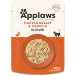 Applaws Chicken with Pumpkin Bits in Broth Wet Cat Food, 2.47-oz pouch, case of 12