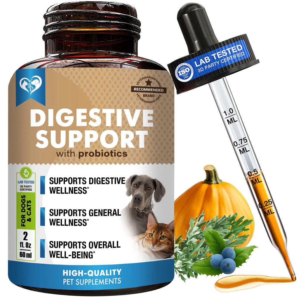 Beloved Pets Digestive Support with Probiotics for Dogs & Cats 2-oz - Digestive & Probiotic Supplements for Dogs 1