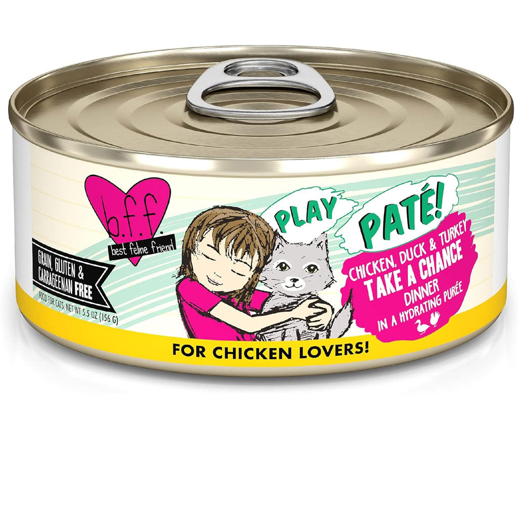 BFF Play Pate Lovers Chicken, Duck & Turkey Take a Chance Wet Cat Food