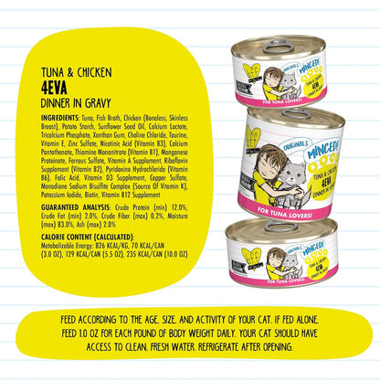BFF Tuna & Chicken 4-Eva Dinner in Gravy Grain-Free Minced Wet Cat Food - Cat Food 6
