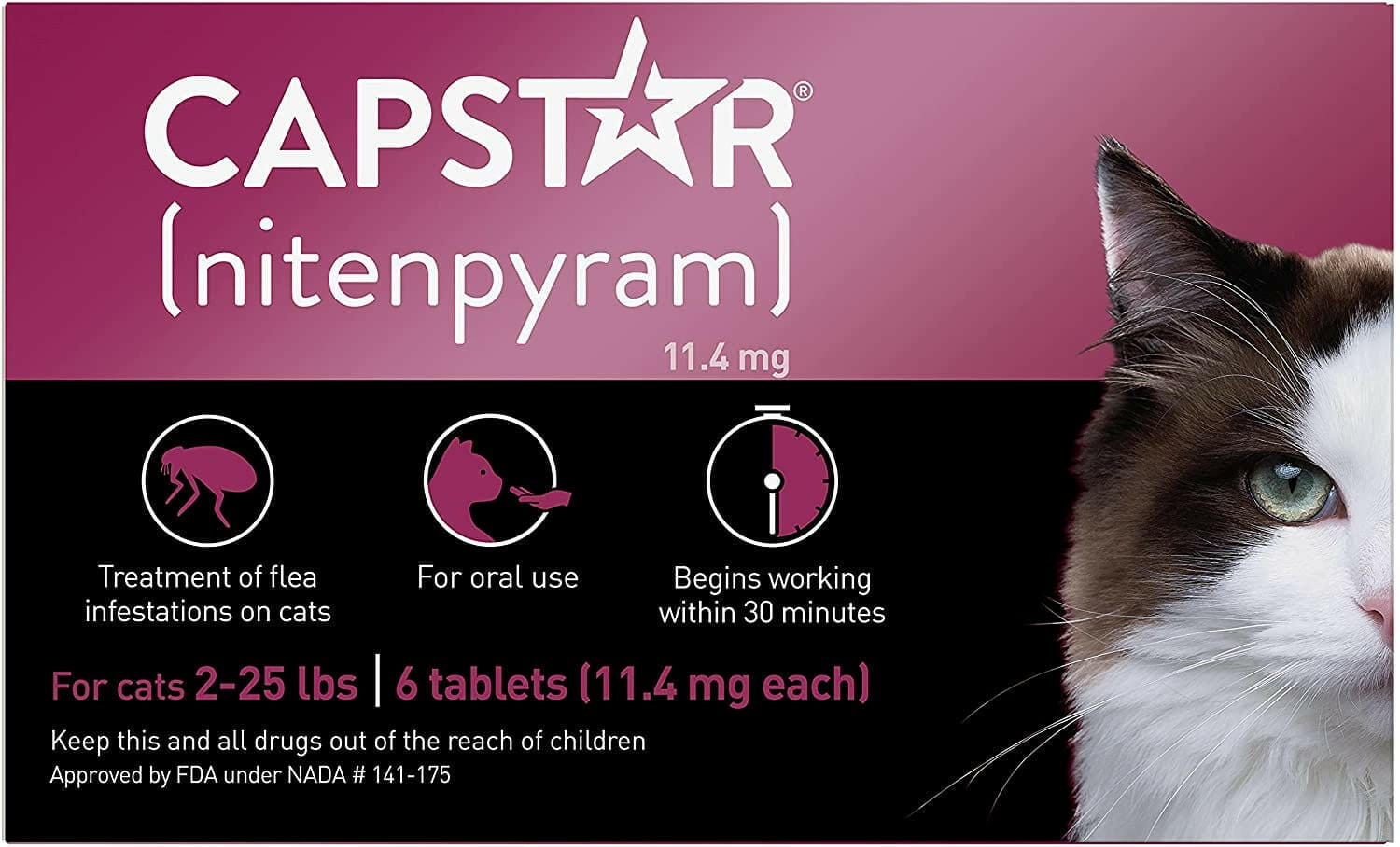 Capstar Nitenpyram for Cats and Kittens Flea Treatment