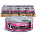 Dave's Pet Food Saucey Pate Chicken Recipe Grain-Free Wet Canned Cat Food, 5.5-oz can, case of 24