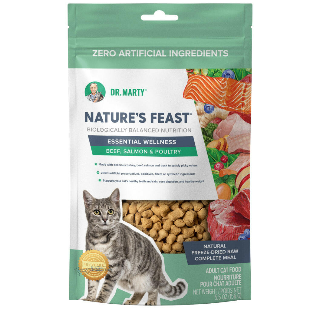 Dr. Marty Nature's Feast Blend Freeze Dried Raw Cat Food - 5.5oz
