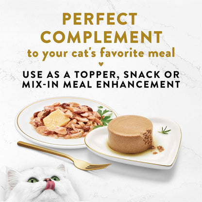 Fancy Feast Appetizers, Skipjack Tuna with a Sole Topper, Lickable Cat Treats