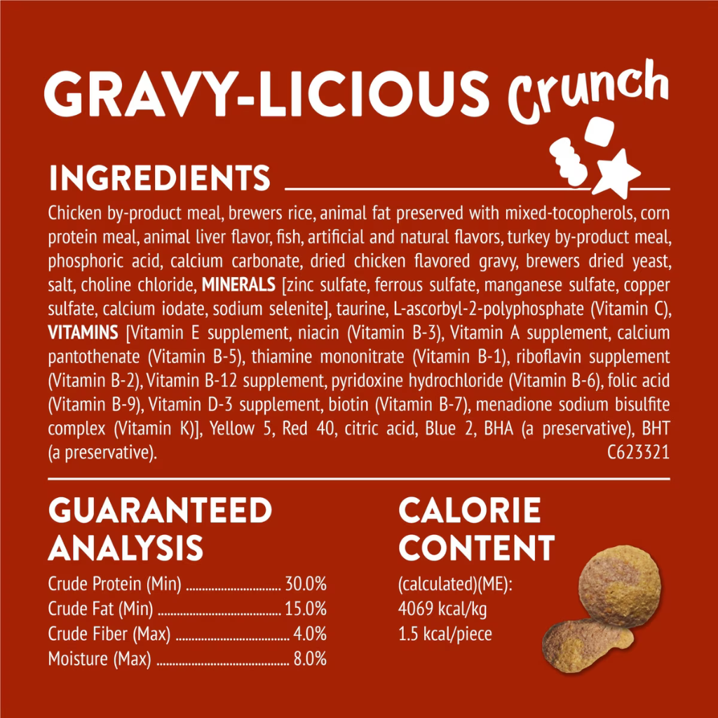 Friskies Party Mix Gravy-Licious Crunch Chicken & Gravy Cat Treats - Cat Treats 6