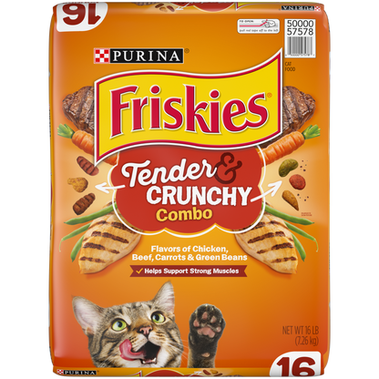 Friskies Tender and Crunchy Combo Dry Cat Food