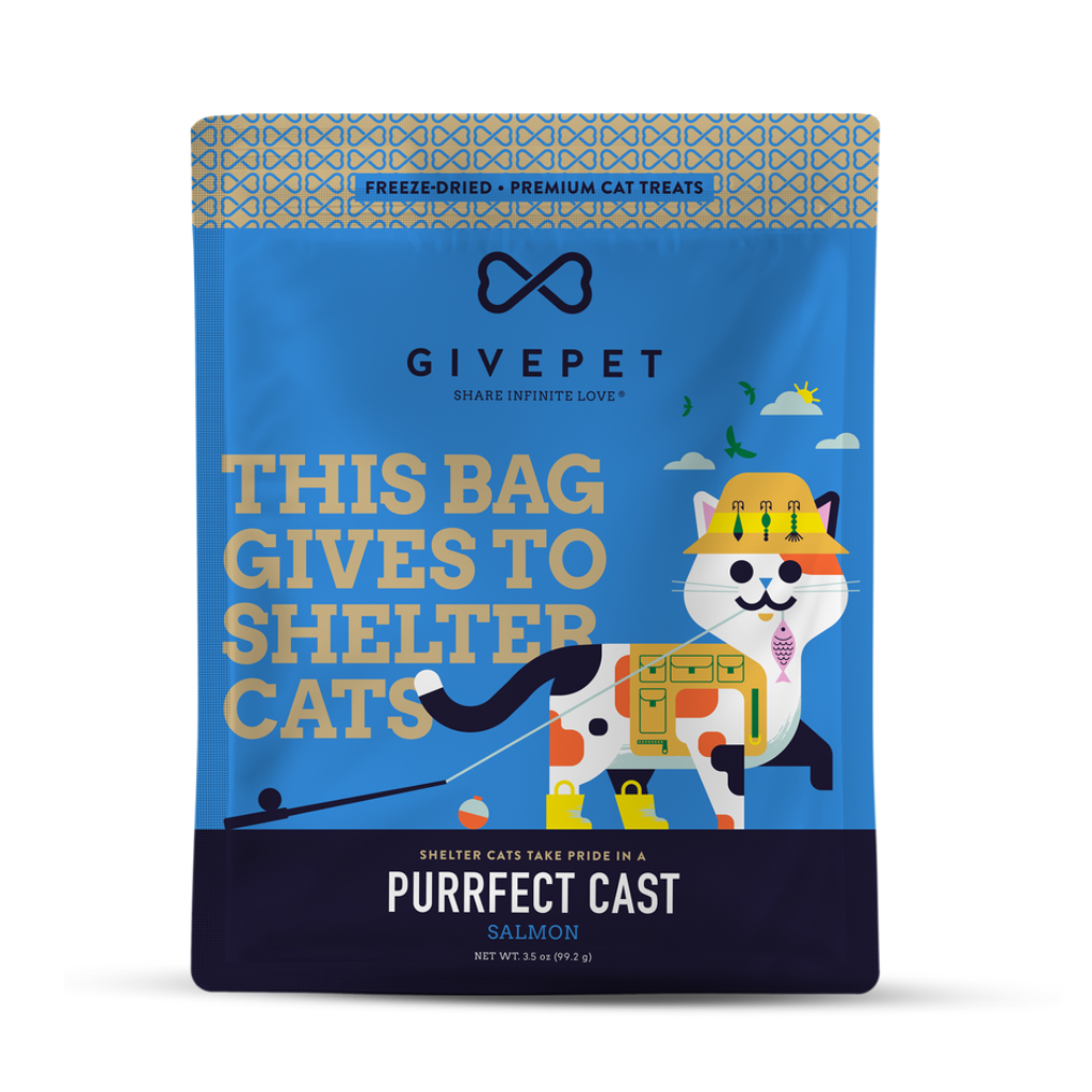 GivePet Purrfect Cast Freeze-Dried Salmon Cat Treats - 1.25 oz - Cat Treats 3