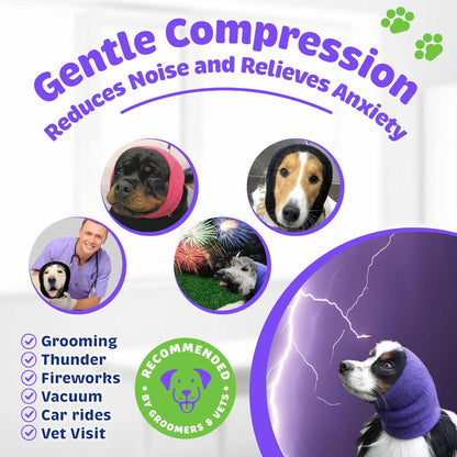 Happy Hoodie Calming Cap For Dogs 2 pack ( 1 large 1 small)