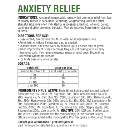 HomeoPet Anxiety Relief For Cats & Dogs (15 ml)