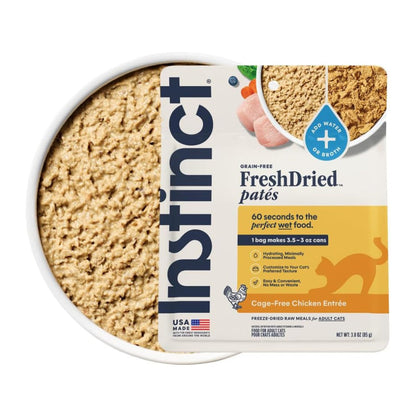 Instinct Fresh Dried Patés Freeze-Dried Raw Chicken Entrée for Cats - 3 oz - Cat Food 1