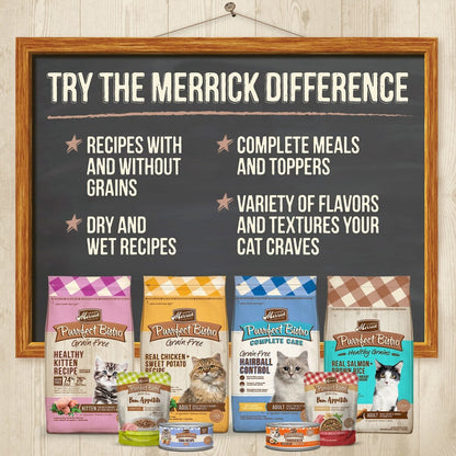 Merrick Purrfect Bistro Grain Free Bon Appetits Gravies Adult Wet Cat Food Chicken Recipe Chunks in Gravy (3 oz x 24