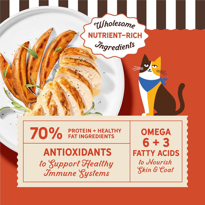 Merrick Purrfect Bistro Grain Free Savory Chicken & Sweet Potato Recipe Dry Cat Food - Cat Food 7