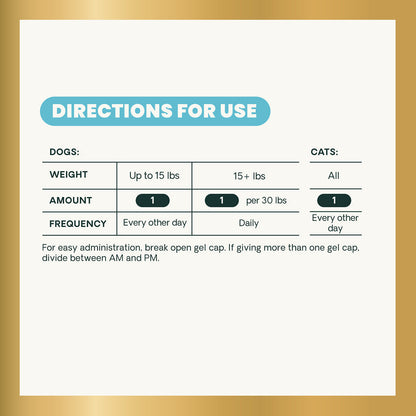 Omega Healthy Skin Capsule for Cats and Dogs - Dog Supplements & Vitamins 9