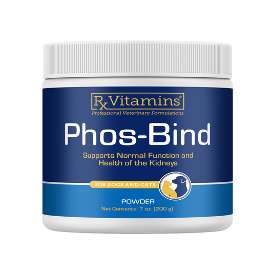 Rx Vitamins Phos-Bind Kidney Support Supplement For Dogs & Cats - 200g - Dog & Cat Supplements & Vitamins 1