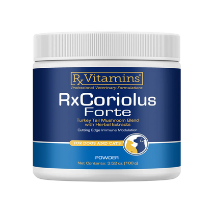 Rx Vitamins RxCoriolus Forte for Dogs & Cats 100-gram - Dog & Cat Supplements & Vitamins 1