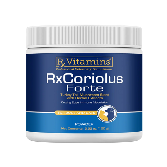 Rx Vitamins RxCoriolus Forte for Dogs & Cats 100-gram - Dog & Cat Supplements & Vitamins 1