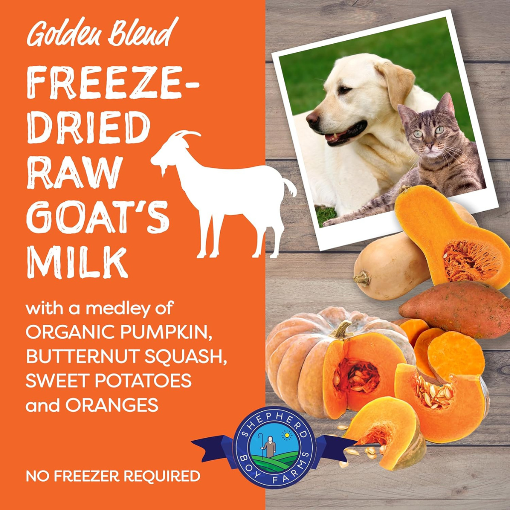 Shepherd Boy Farms Freeze Dried Raw Goat’s Milk - Freeze-Dried Cat Food 12