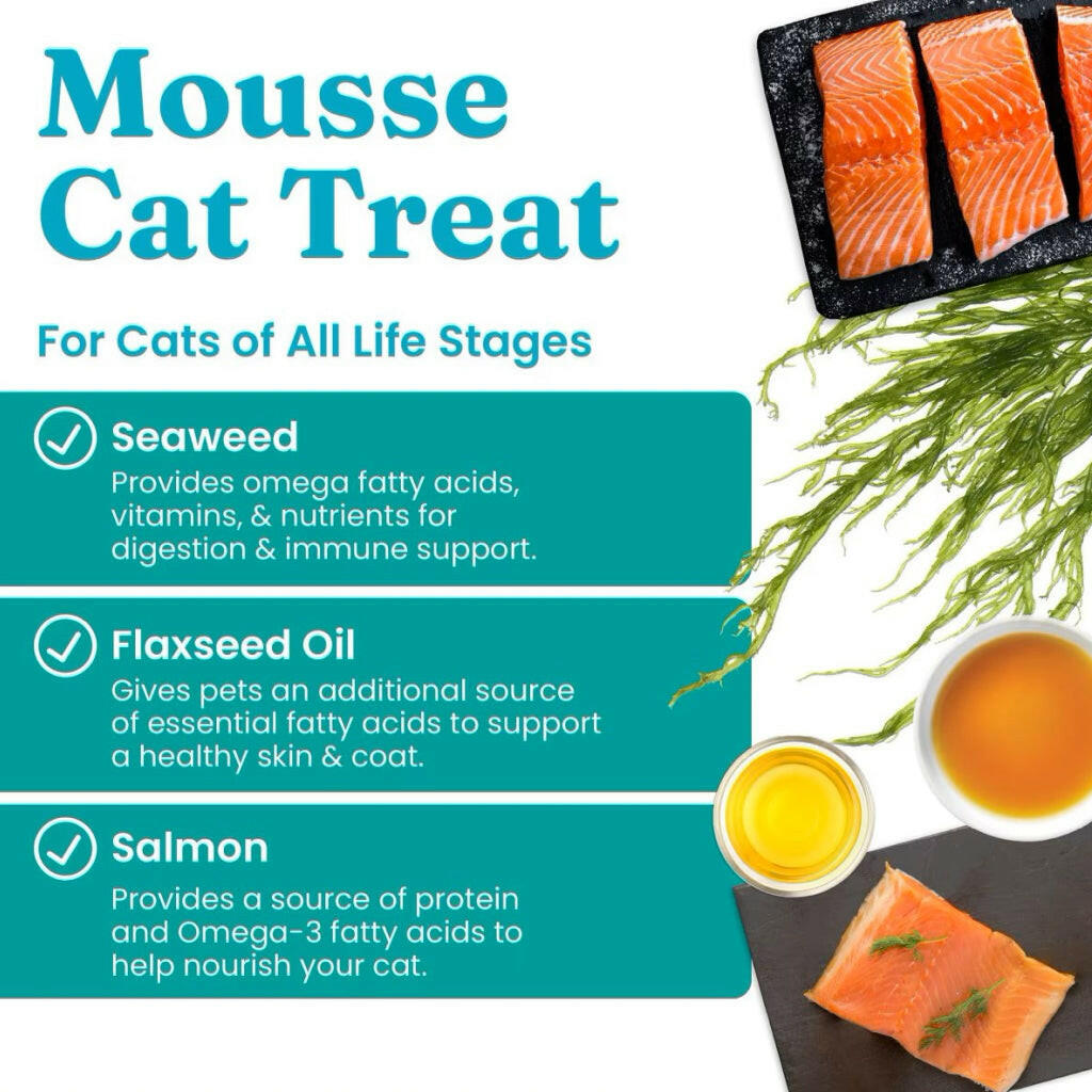 Solid Gold SeaMeal Squeeze Salmon In Gravy Mousse Lickable Cat Treat (0.5 oz tube, pack of 4)