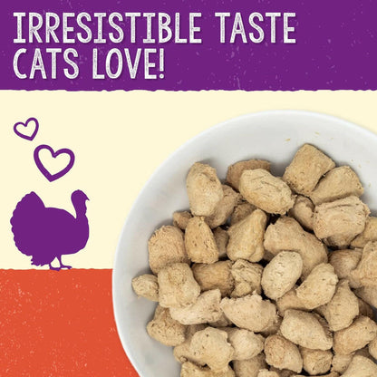 Stella & Chewy's Tummy Ticklin' Turkey Dinner Morsels Freeze-Dried Raw Food for Cats (18 oz)