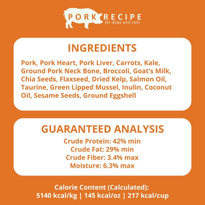Steve’s Real Food Pork Recipe Freeze-Dried Pet Food for Cats & Dogs (1.25 lb) - Freeze-Dried Dog & Cat Food 7