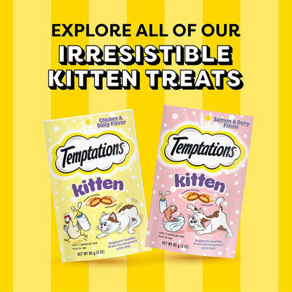 Temptations Chicken Flavor Crunchy & Soft Kitten Treats