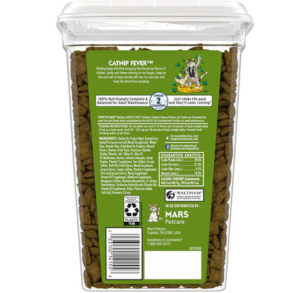 Temptations MixUps Catnip Fever Flavor Soft & Crunchy Treats for Cats 30oz backside