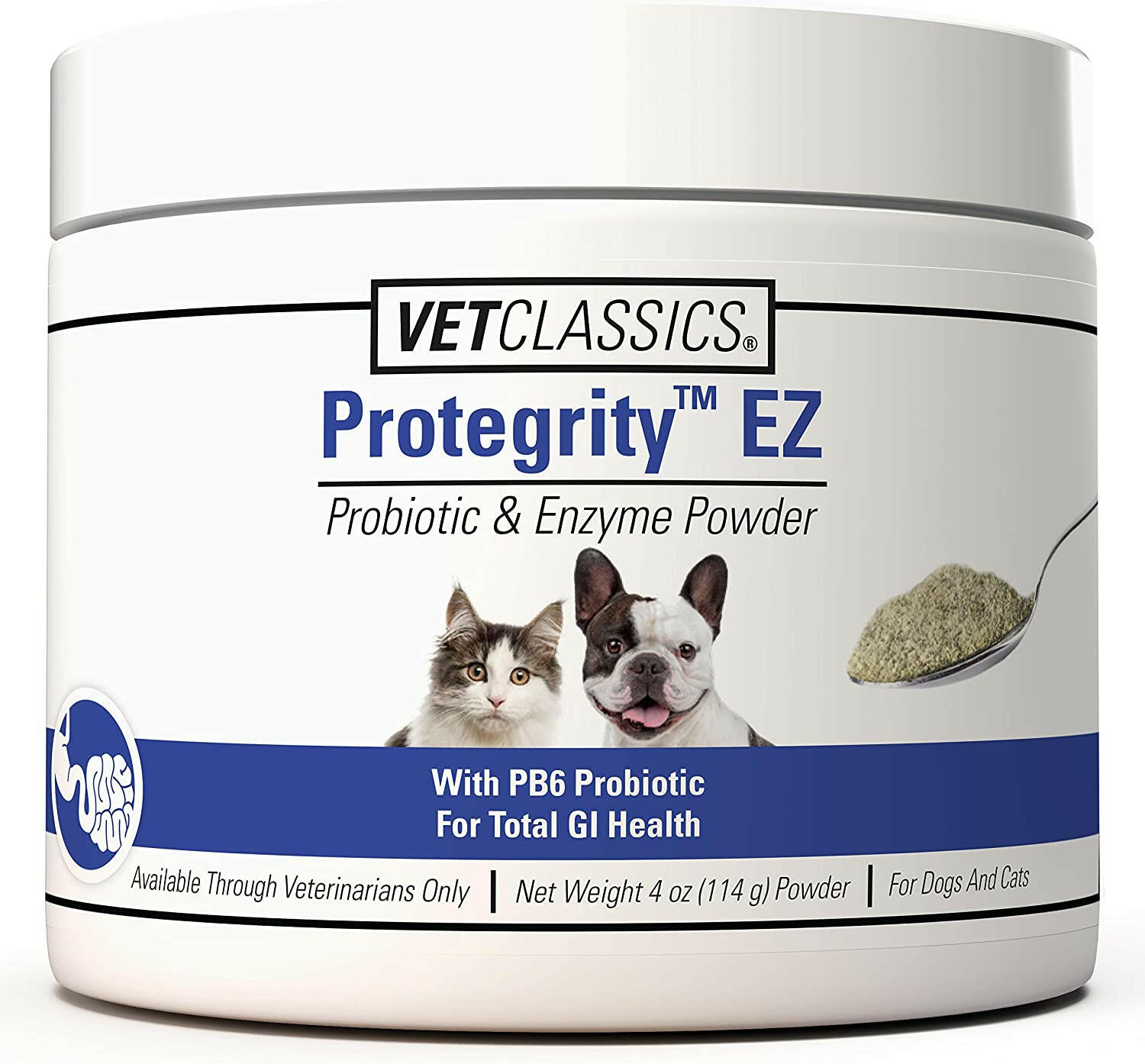 Vet Classics Protegrity EZ Probiotics & Enzymes Powder for Dogs & Cats - 4-oz - 1