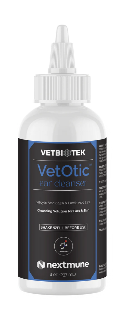 VetBioTek VetOtic Ear Cleansing Solution For Pets - 8-oz - Dog & Cat Ear Care 1