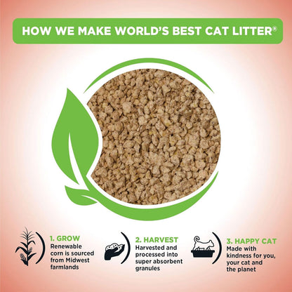 World’s Best Cat Litter Multiple Cat Unscented 28 lbs - Cat Litter & Waste Disposal 4