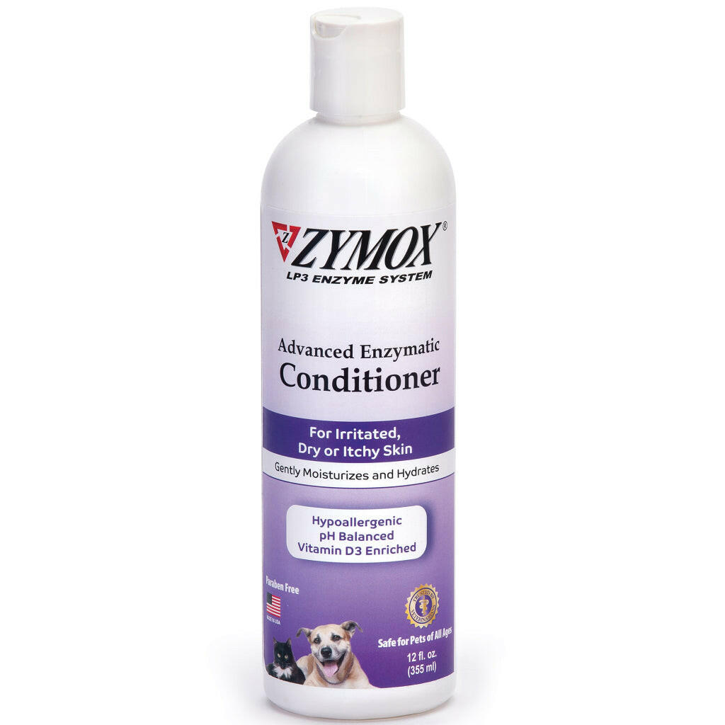 Zymox Advanced Enzymatic Oatmeal Pet Conditioner Liquid for Dogs & Cats - 12 fl oz